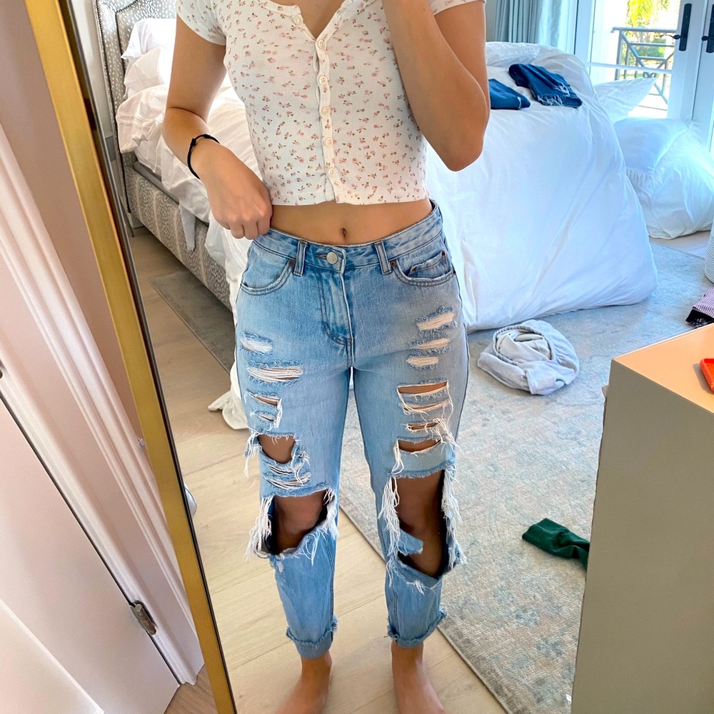Ripped Blue Jeans